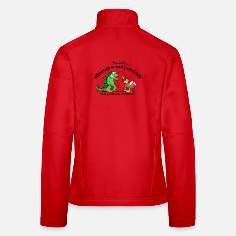 Voluntary Human Extinction Movement VHEMT Women's Softshell Jacket