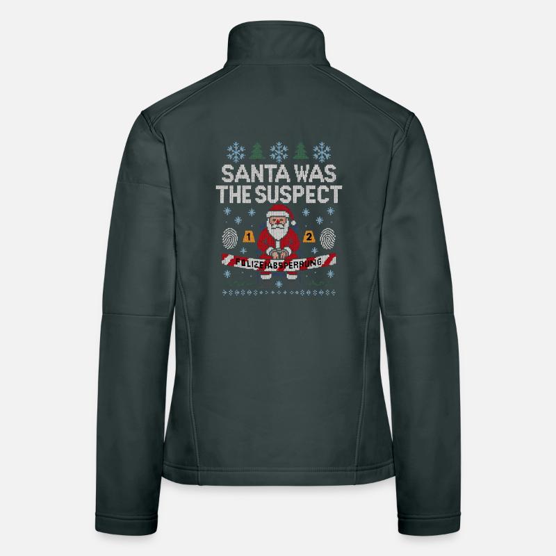 Le Père Noël était le suspect Veste en tissu softshell Femme