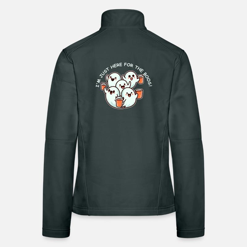 Festive ghosts and coloured glasses Women's Softshell Jacket