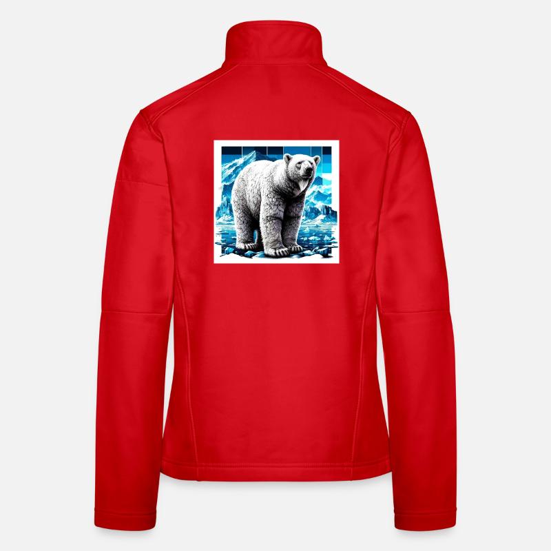 Eisbär - Frauen Softshelljacke - Rot