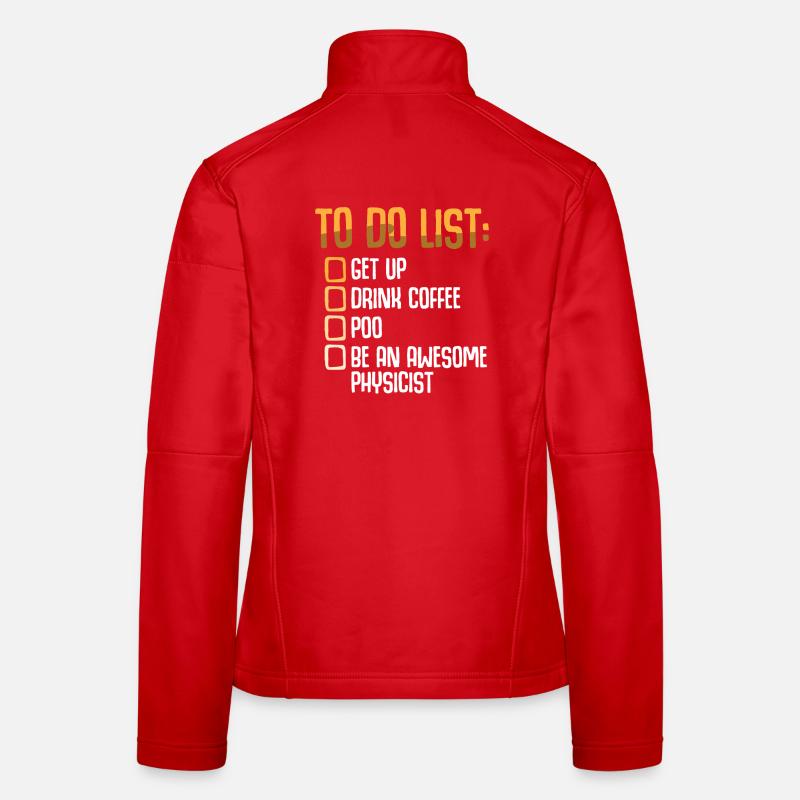 Physik Phyiker Physikstudent Physiklehrer Frauen Softshelljacke