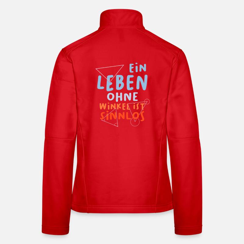 Mahtelehrer Mathe Geometrie Schule Mathematik Frauen Softshelljacke