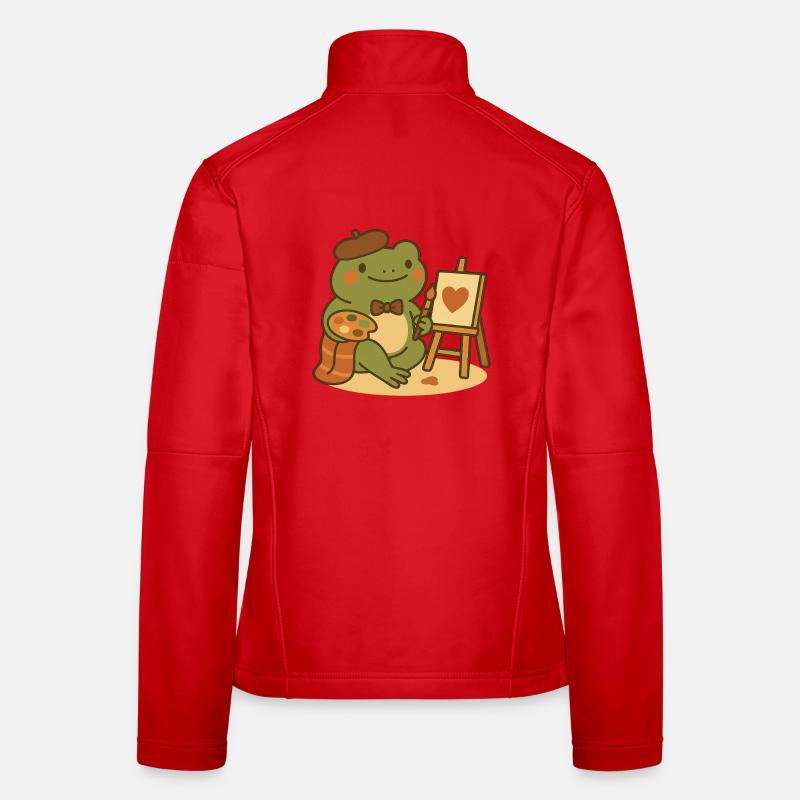 Painter Frog – Creative & Heartfelt Women's Softshell Jacket