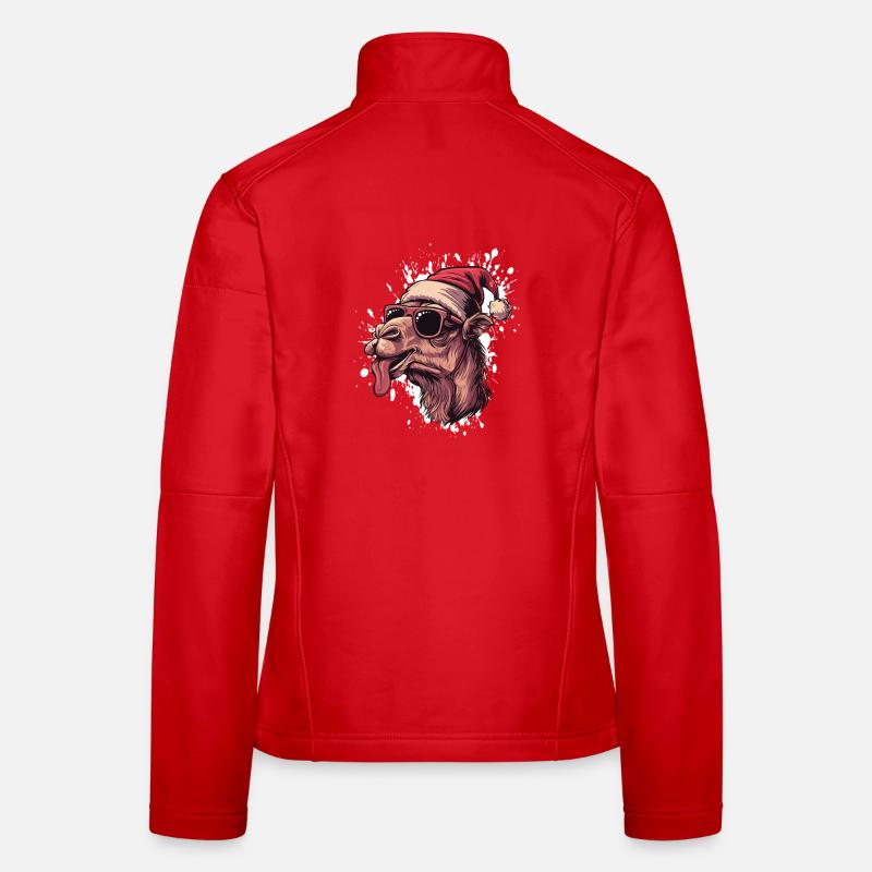 Kamel Weihnachten Lustig Frauen Softshelljacke