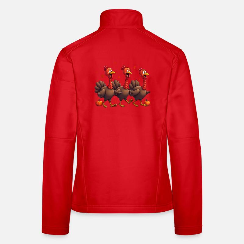 Bébé dinde de Thanksgiving Veste en tissu softshell Femme