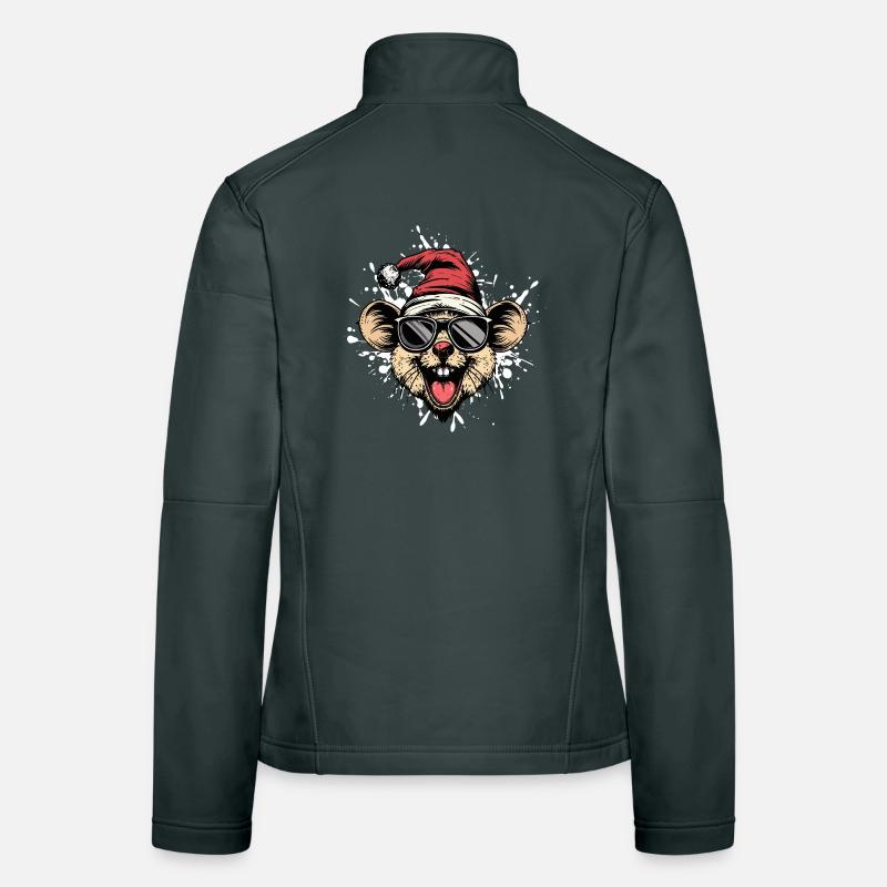 Mouse Christmas Funny Women's Softshell Jacket