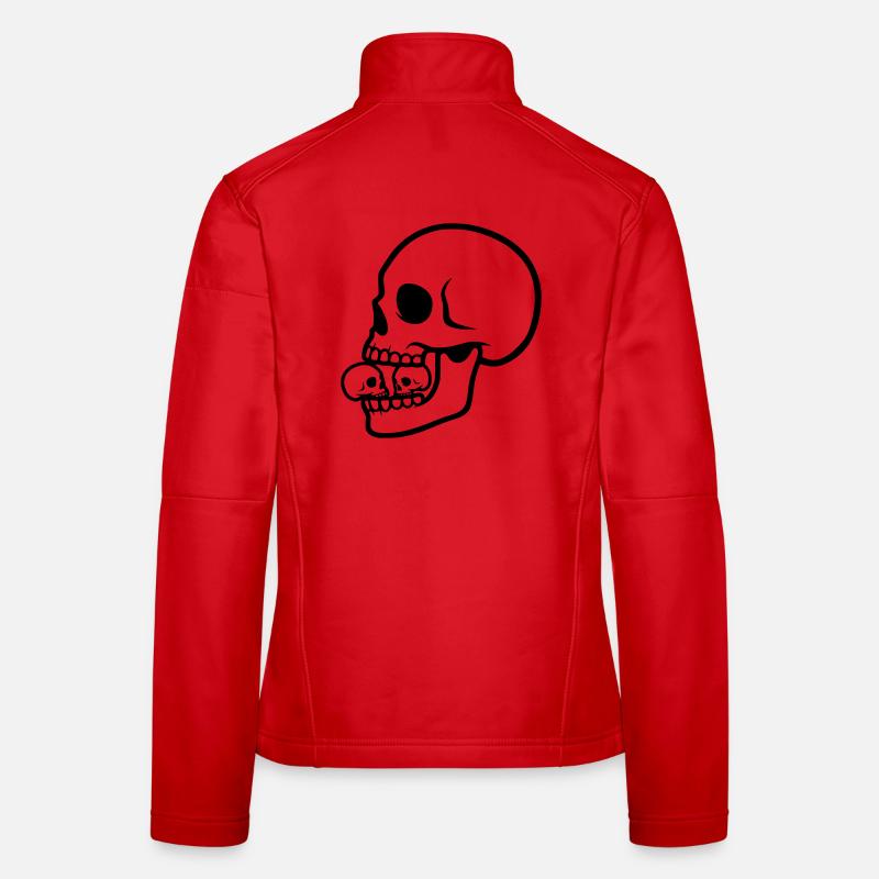 Makaberer Totenkopf | Horror Design Frauen Softshelljacke