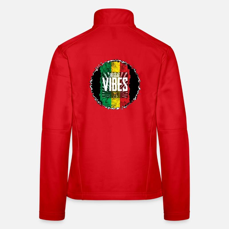 Drapeau Reggae Vibes Veste en tissu softshell Femme