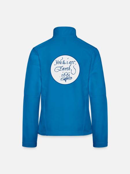 Vous et moi sommes la Terre 1661 - Veste en tissu softshell Femme - rouge - Dos