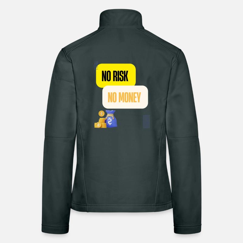 Pas de Risque Pas d Argent Veste en tissu softshell Femme