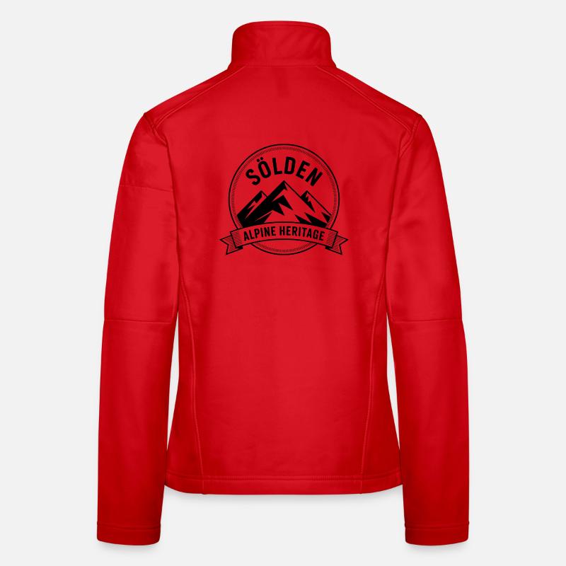 Sölden - Souvenir Design Frauen Softshelljacke