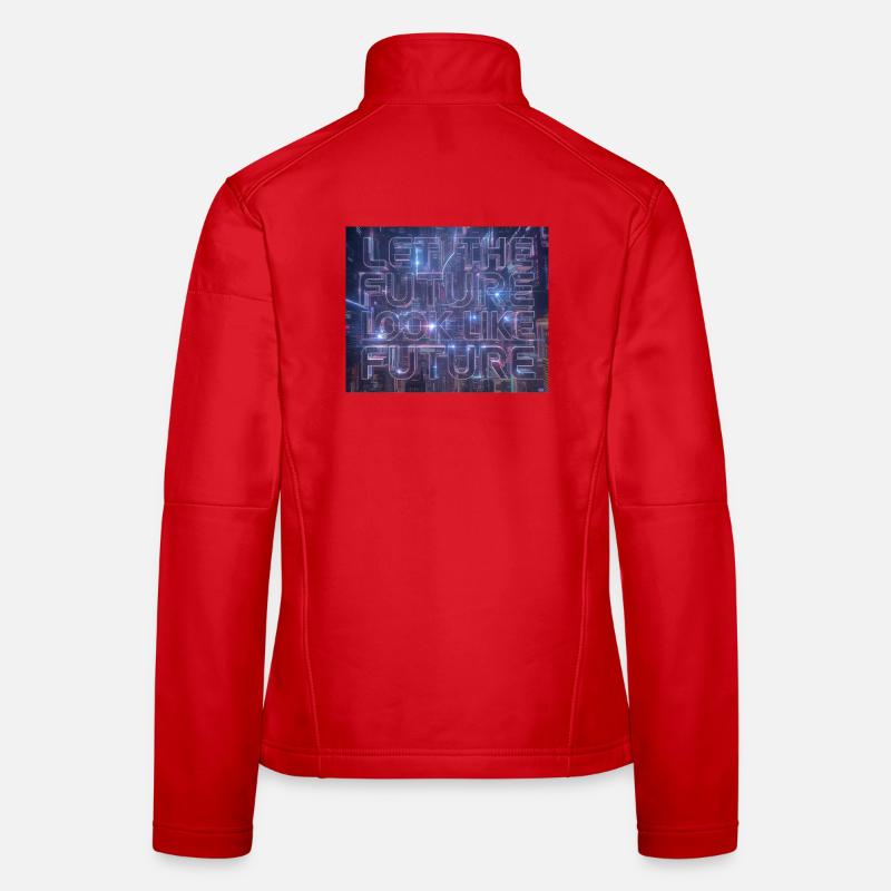Typographie Neon Future Veste en tissu softshell Femme