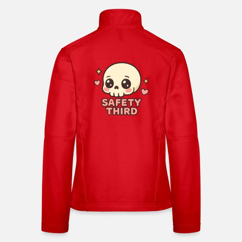Safety Third Skull Funny Safety Third Women's Softshell Jacket