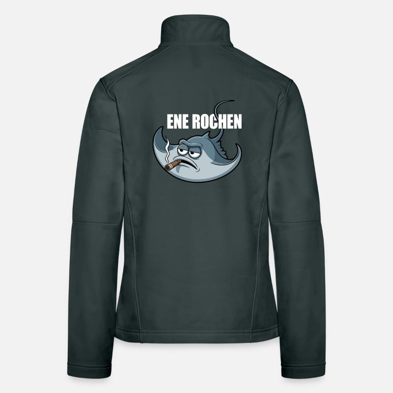 Ene Rochen Raucher Spruch Zigarette Kippe Rauchen Frauen Softshelljacke