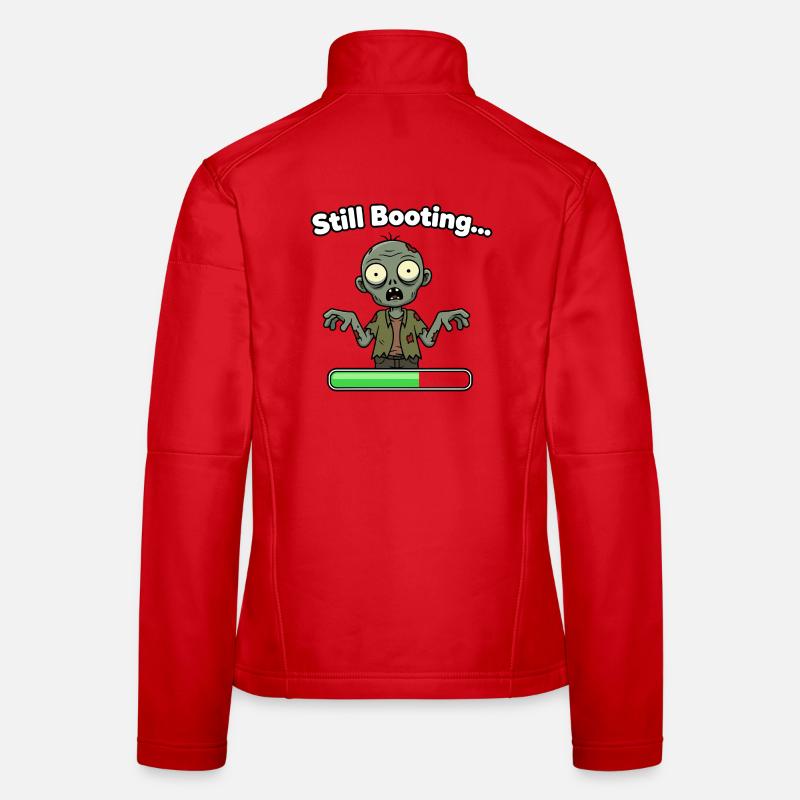 Zombie Still Booting Loading Bar Women's Softshell Jacket