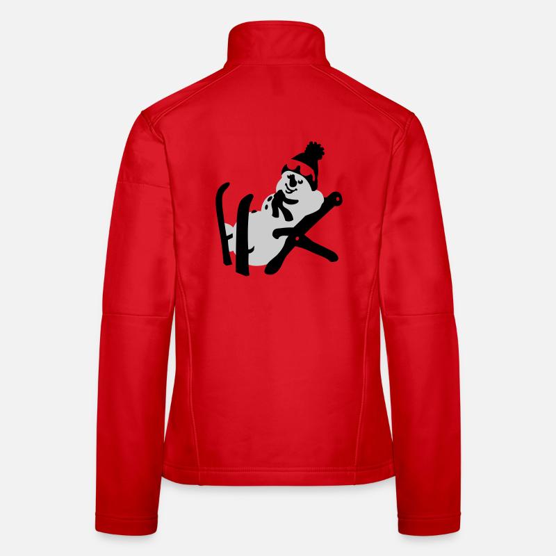 Schneemann Frauen Softshelljacke