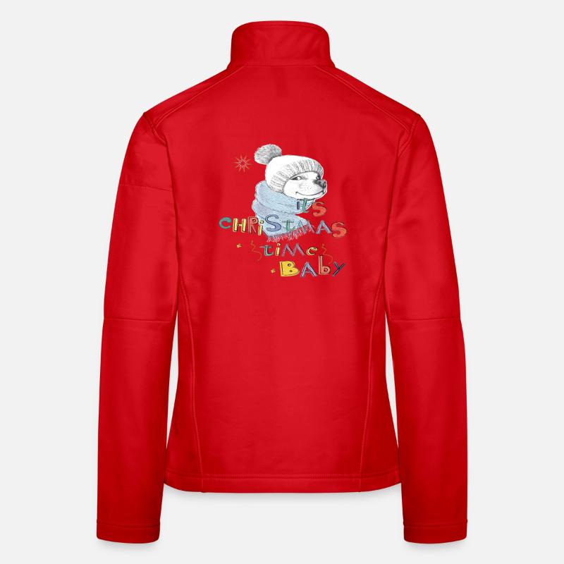 Noël Veste en tissu softshell Femme