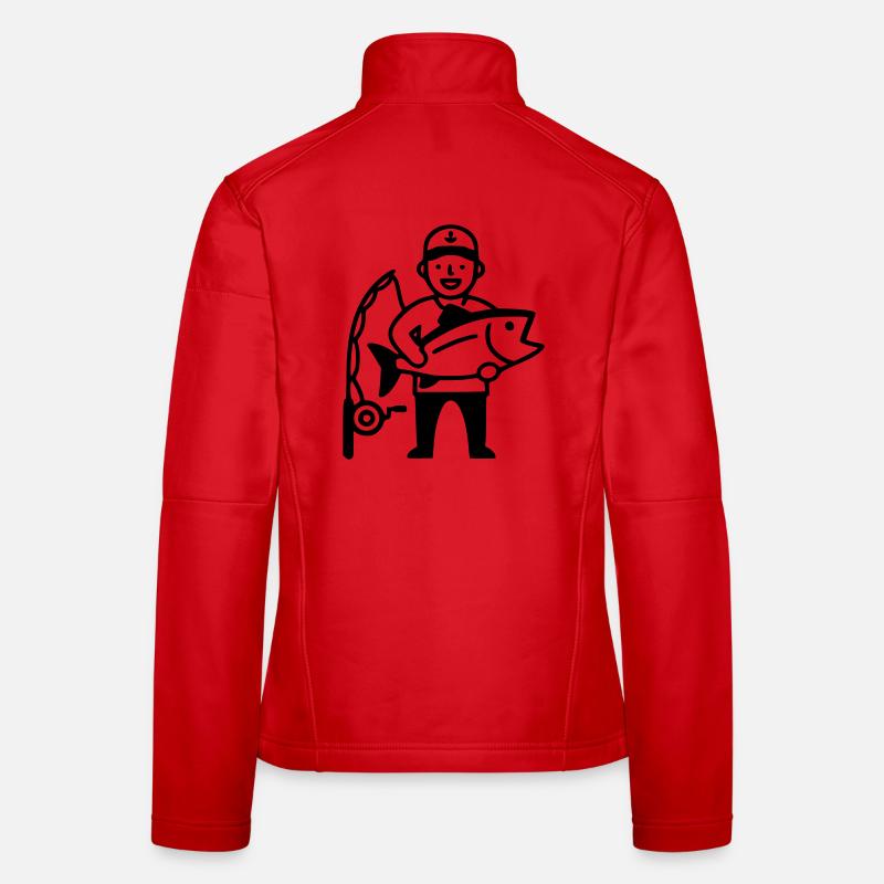 Fishing-proud-angler-big-catch-2 Women's Softshell Jacket