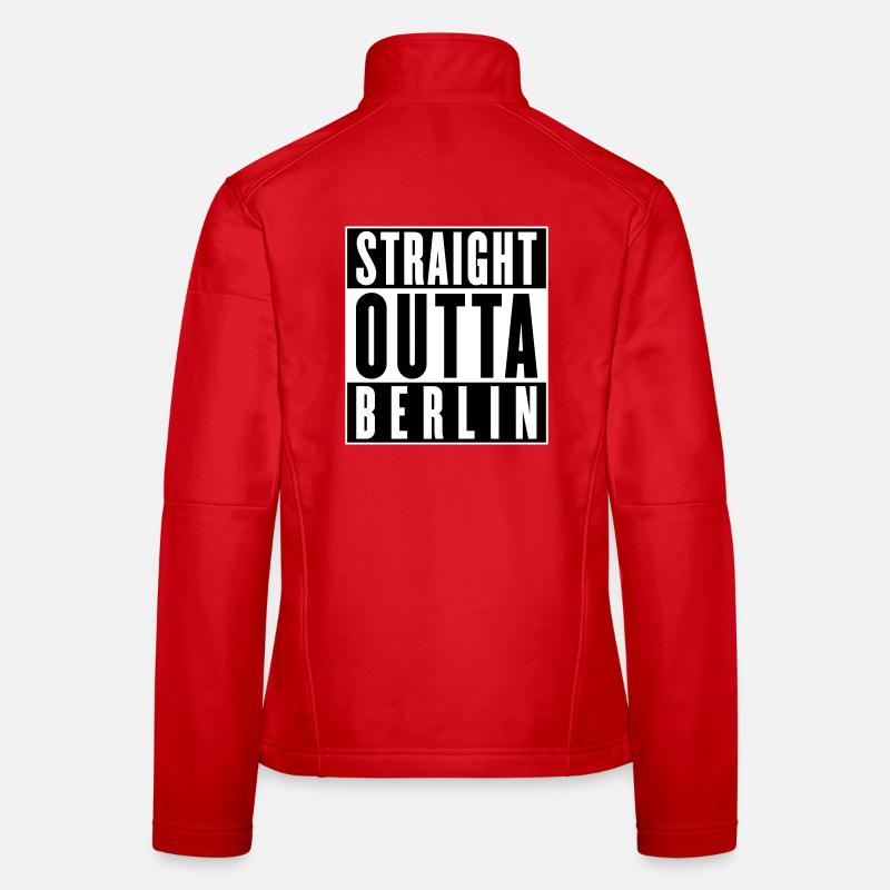 Straight outta Berlin (änderbare Farben) Frauen Softshelljacke