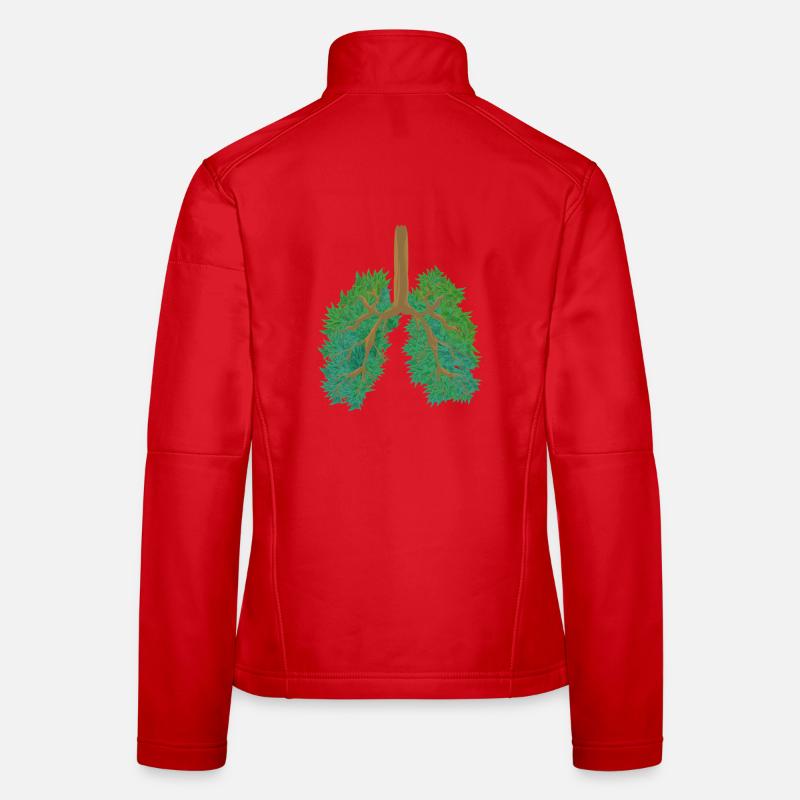 Forest Lungs Eco-Friendly Awareness Global Warming Women's Softshell Jacket