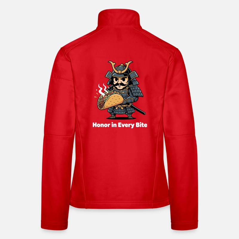 Samurai Taco: Honor in Every Bite Women's Softshell Jacket