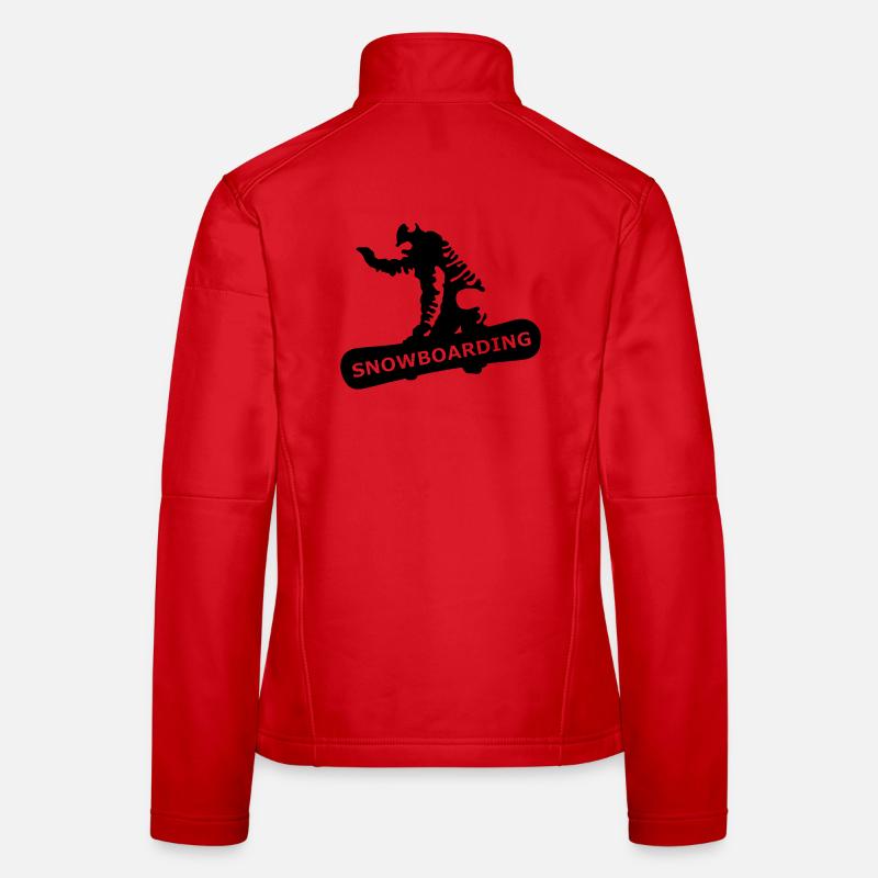 Planche à neige Veste en tissu softshell Femme