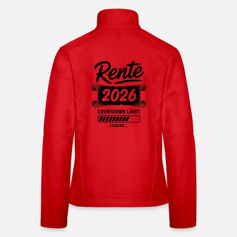 Rente Countdown Läuft Frauen Softshelljacke