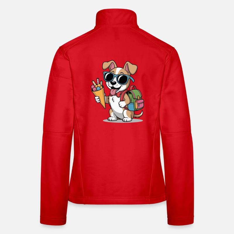 Sommerhund mit Eiscreme Women's Softshell Jacket