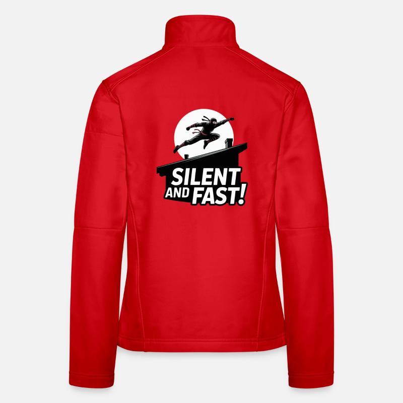 Silent Ninja Rooftop Jump Women's Softshell Jacket