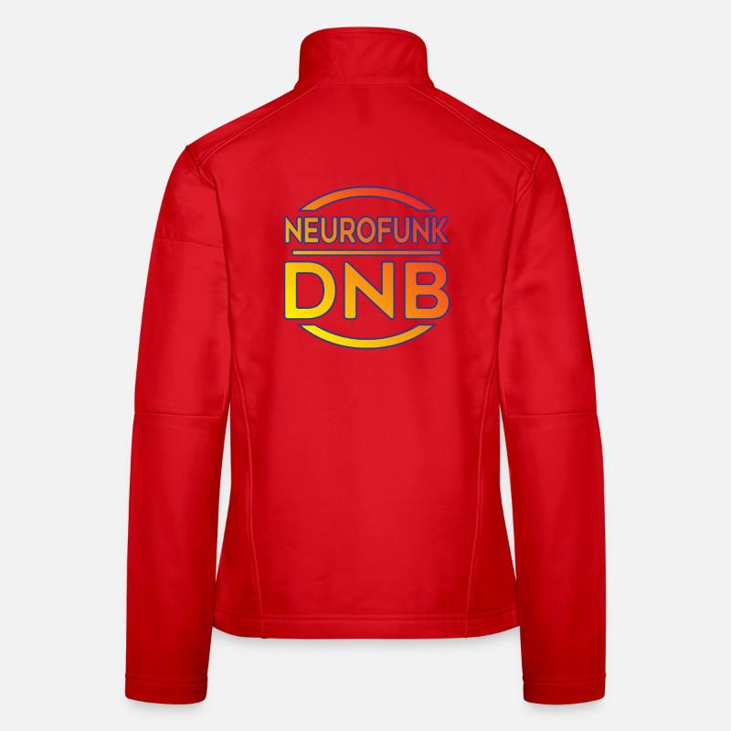 Neurofunk DNB Logo Tee Frauen Softshelljacke