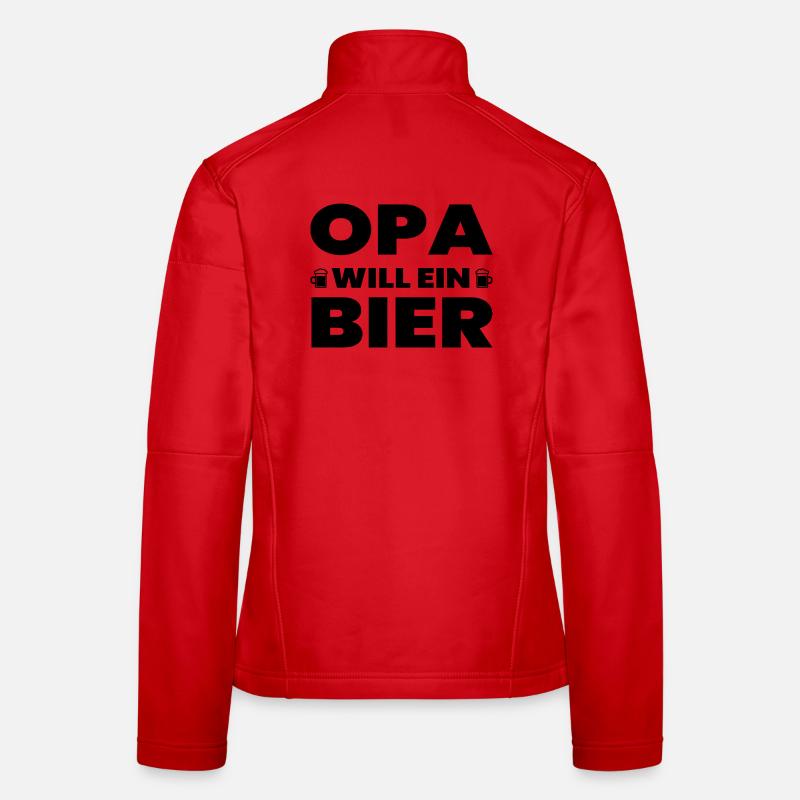 Bier Frauen Softshelljacke