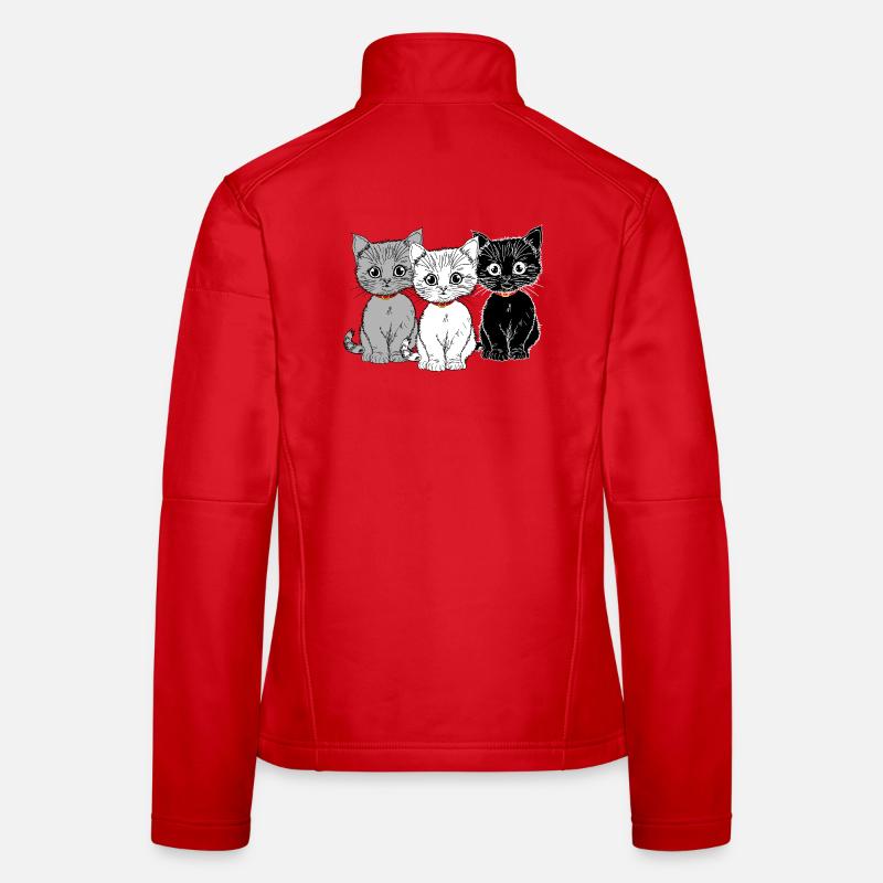 Trois chatons Veste en tissu softshell Femme