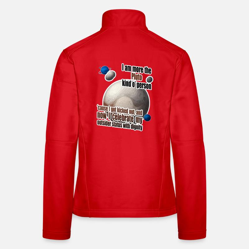 I am more the Pluto kind o' person - Women's Softshell Jacket - red
