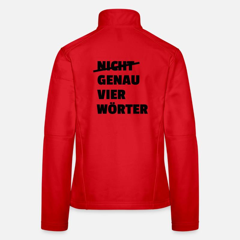 Exactly four words Women's Softshell Jacket
