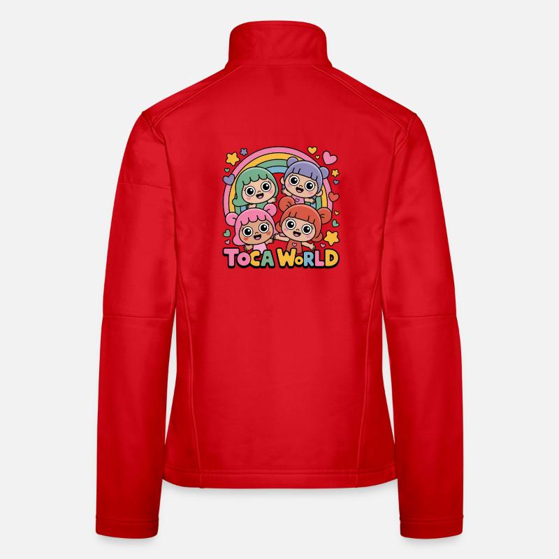 ToCa World Rainbow Kids - Women's Softshell Jacket - red