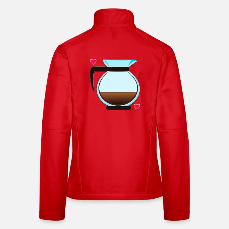 Filterkaffee Kanne Kaffee Frauen Softshelljacke