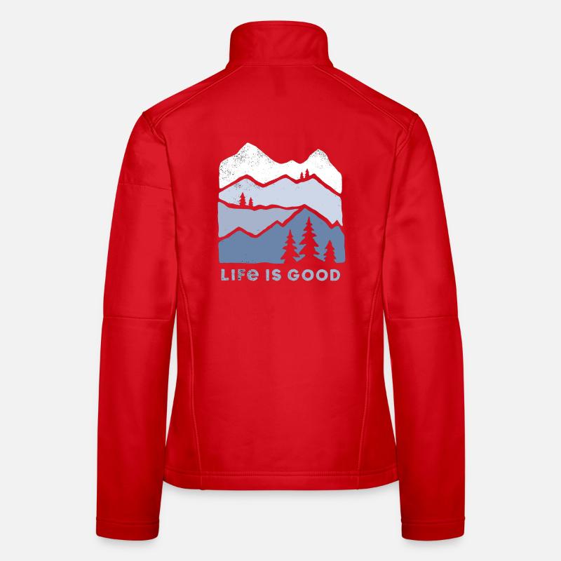 Mountain landscape joie de vivre - Women's Softshell Jacket - red