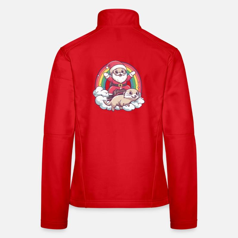 Noël du Père Noël Suricate Veste en tissu softshell Femme