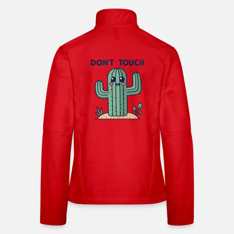 Cactus mignon: interdiction toucher Veste en tissu softshell Femme