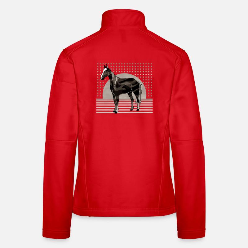 Pferd Frauen Softshelljacke