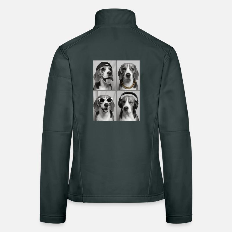 Beagle Frauen Softshelljacke