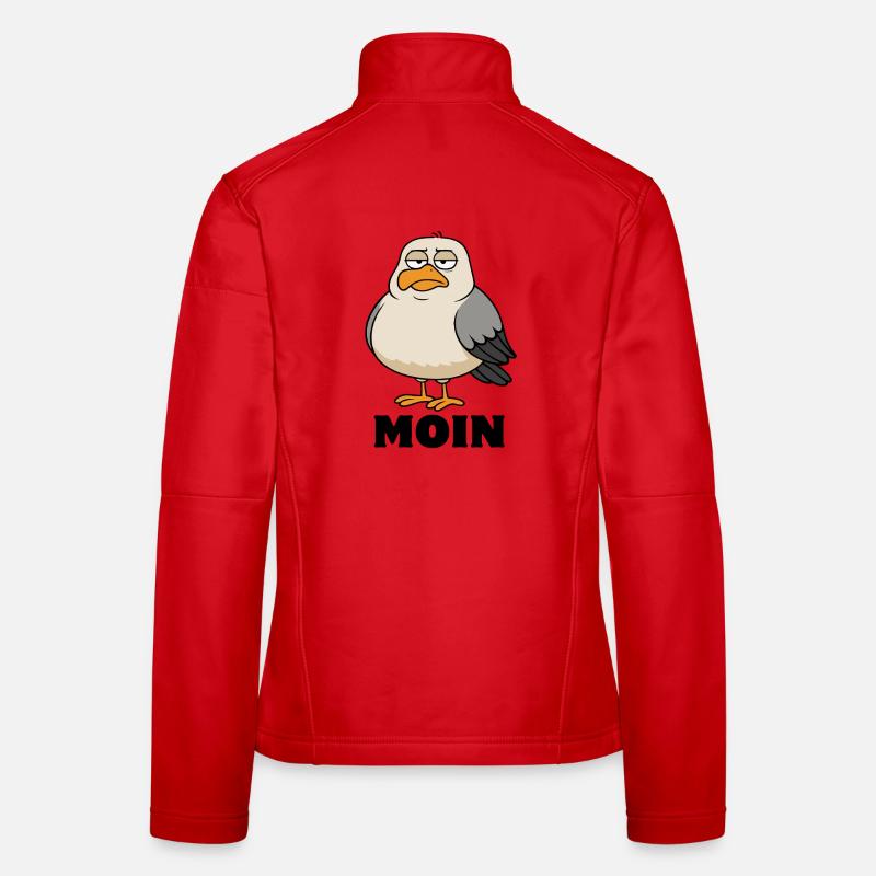 Möwe - Moin - Nordsee - Geschenk Frauen Softshelljacke