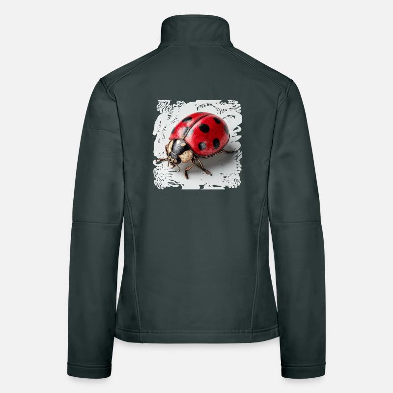 Ladybug blackRed Women's Softshell Jacket