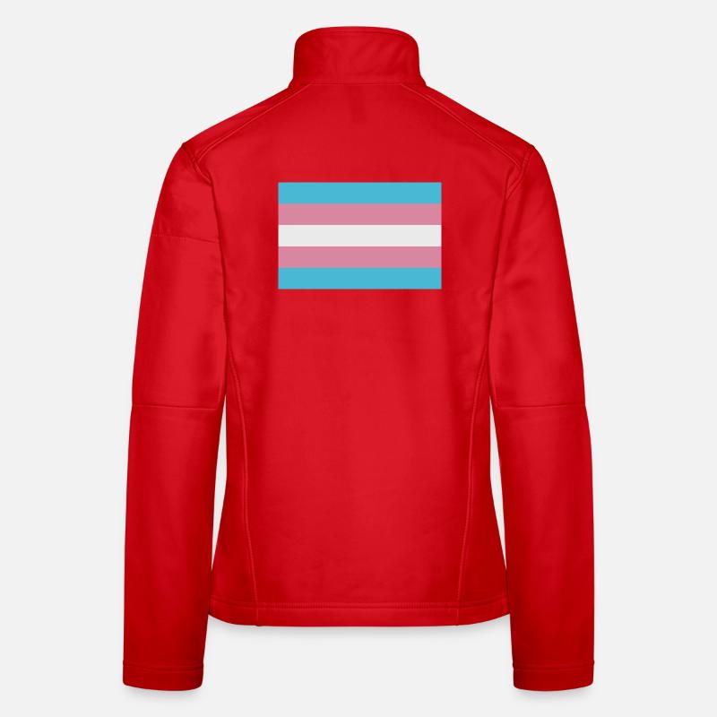 Drapeau trans Veste en tissu softshell Femme