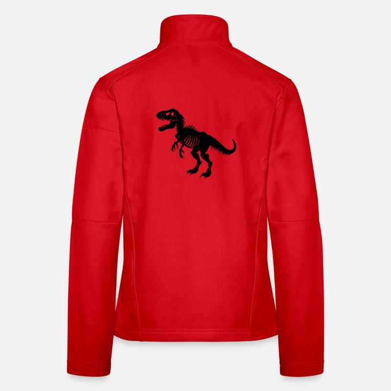 Fossile de T-rex Veste en tissu softshell Femme