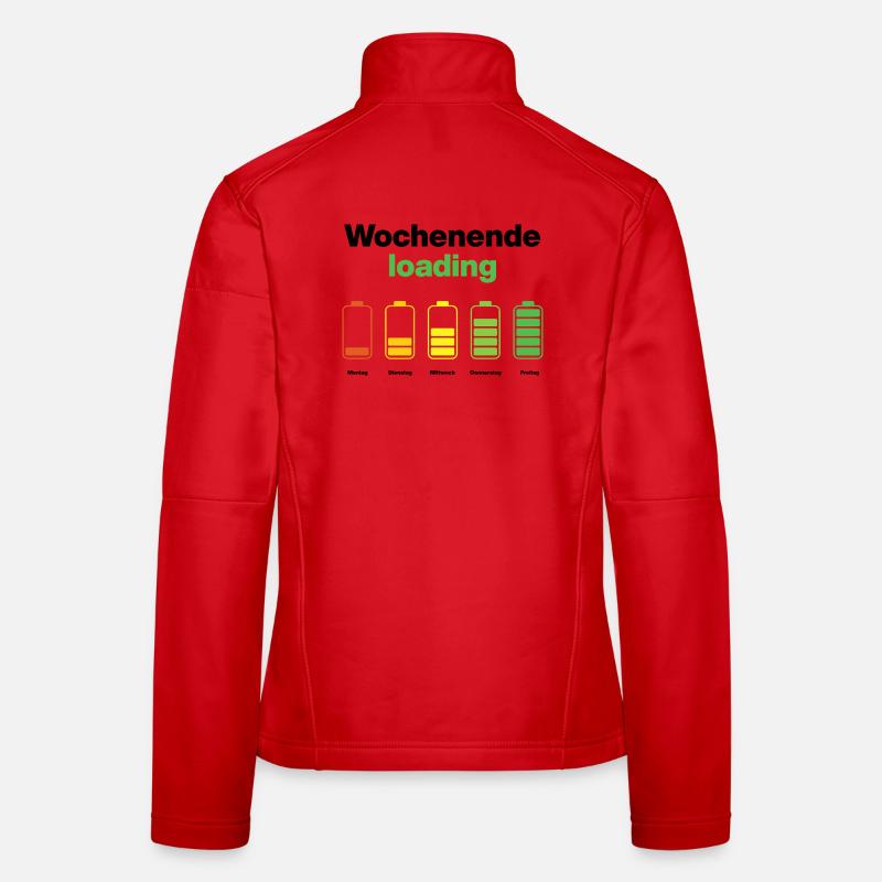 Wochenende loading – Akku voll am Freitag, Arbeit Frauen Softshelljacke