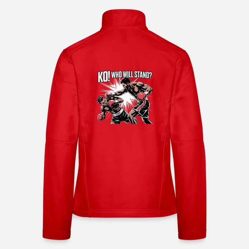 KO Showdown Graphic Boxing Burst Frauen Softshelljacke