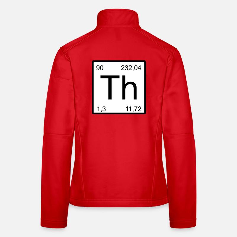 Th Thorium-Element Symbol Artwork Frauen Softshelljacke