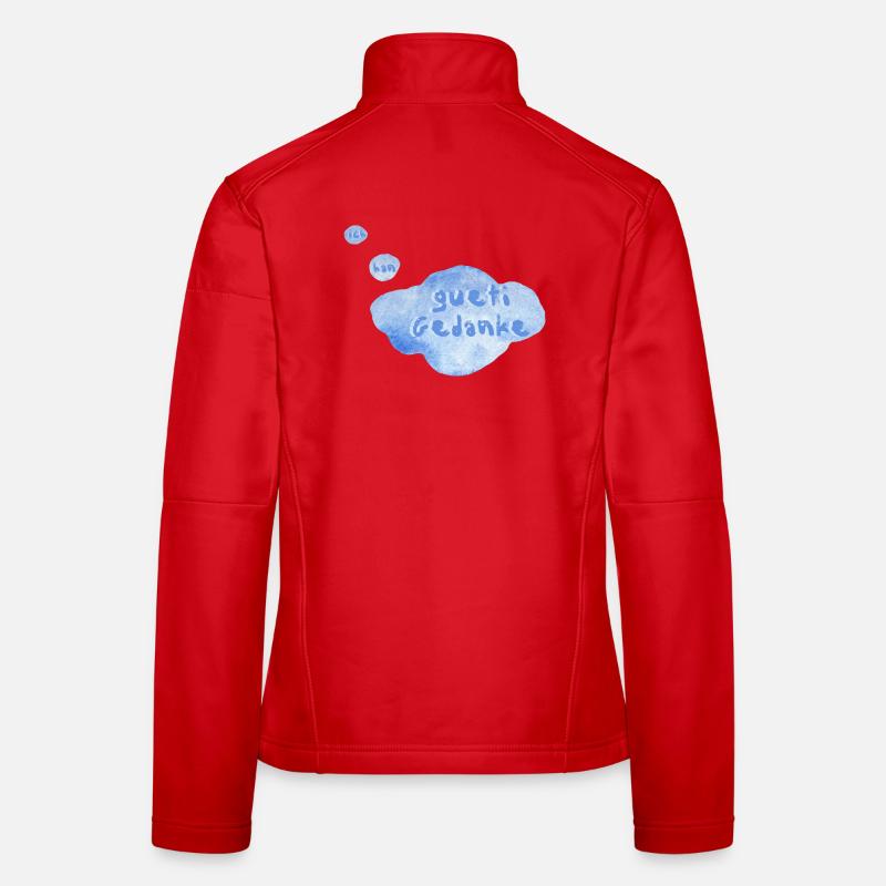 gueti Gedanke - Frauen Softshelljacke - Rot