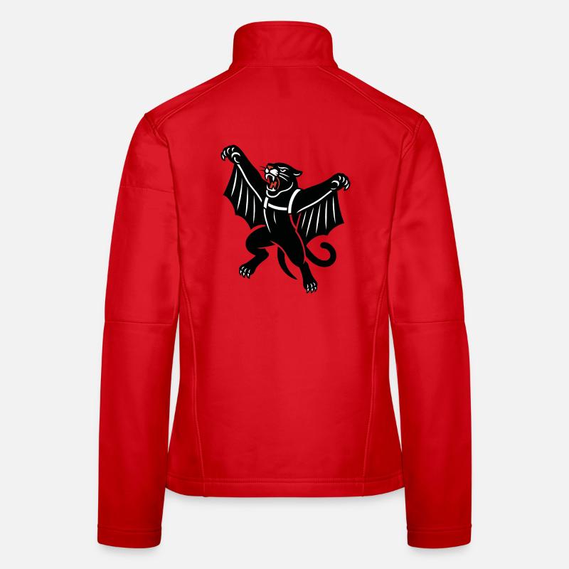 Dark Bat Demon Graphic Women's Softshell Jacket